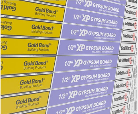 1/2" Moisture Resistant Drywall Label