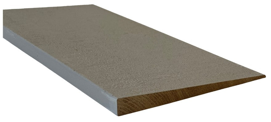 Primed Cedar Bevel Siding Close Up Image