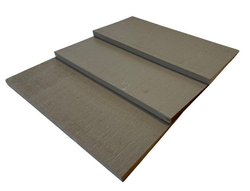 Primed Cedar Bevel Siding Rough Stacked Image