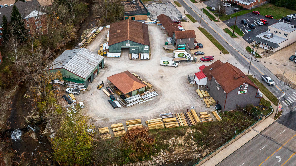 Larsen Lumber Aerial View