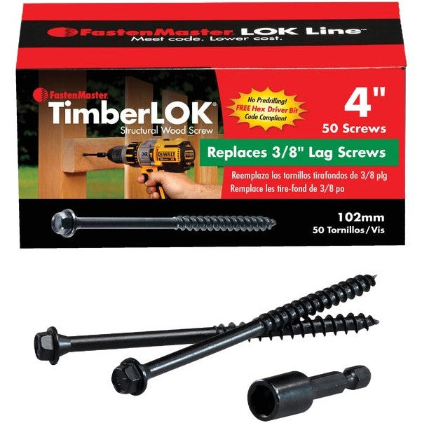 TimberLok 4" Screws